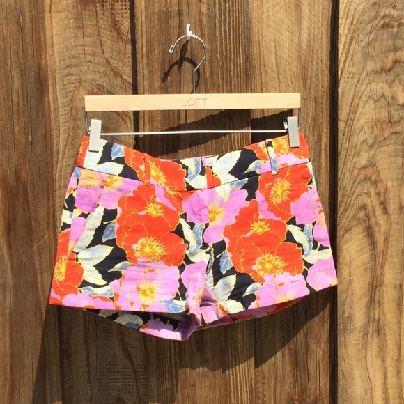 LOFT women’s tropical floral print shorts - Picture 1 of 3